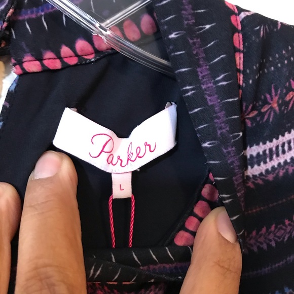 Parker Ruffle overlay top SZ L - Picture 5 of 7